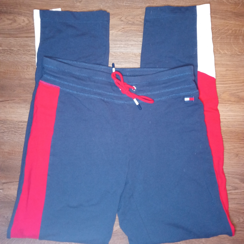 Tommy Hilfiger Sport Navy, White and Red Track Pants, Size Small - Picture 2 of 2